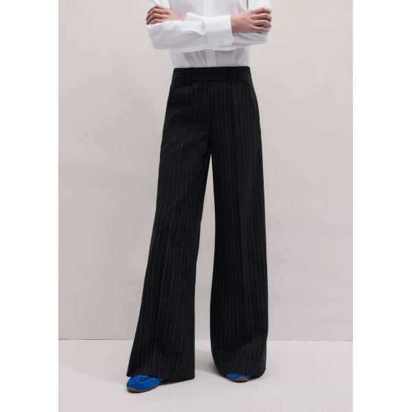 Me and Em ME+EM Wide-Leg Trouser in Black, view 4