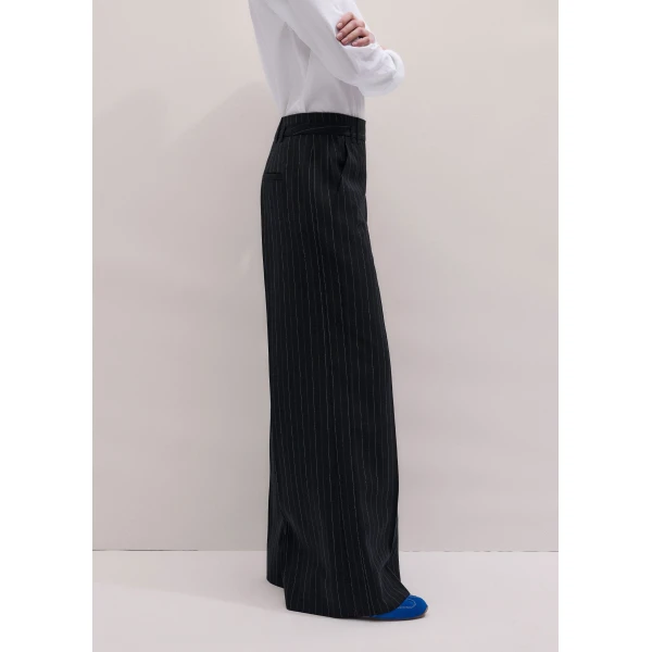 Me and Em ME+EM Wide-Leg Trouser in Black, view 6