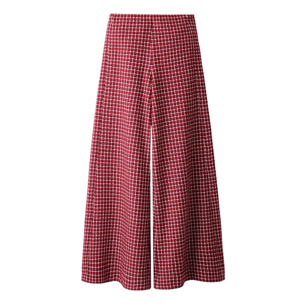 Me and Em ME+EM Wide Palazzo Pant in Pomegranate Red Multi