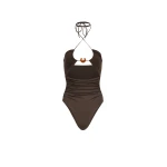 Magda-Butrym-Halterneck-swimsuit-with-ring-detail-in-brown-scaled24191_nobg Magda Butrym Halterneck swimsuit with ring detail in brown