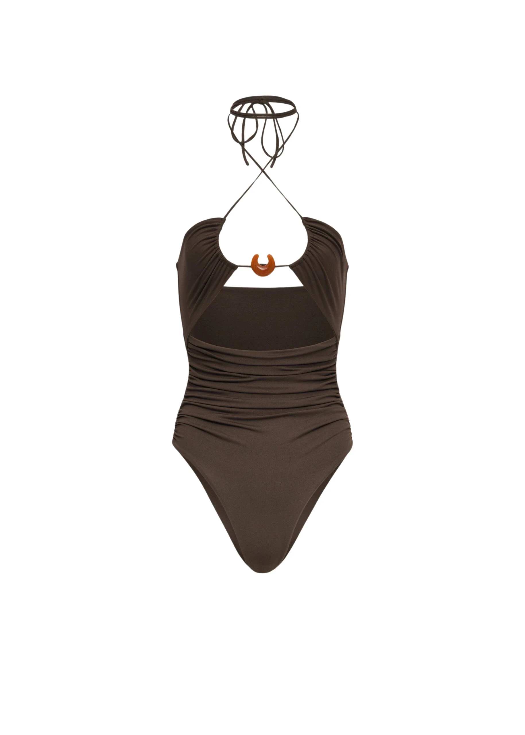 Magda-Butrym-Halterneck-swimsuit-with-ring-detail-in-brown-scaled24191_nobg Magda Butrym Halterneck swimsuit with ring detail in brown