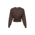 Magda Butrym Knotted longsleeve in brown Knit