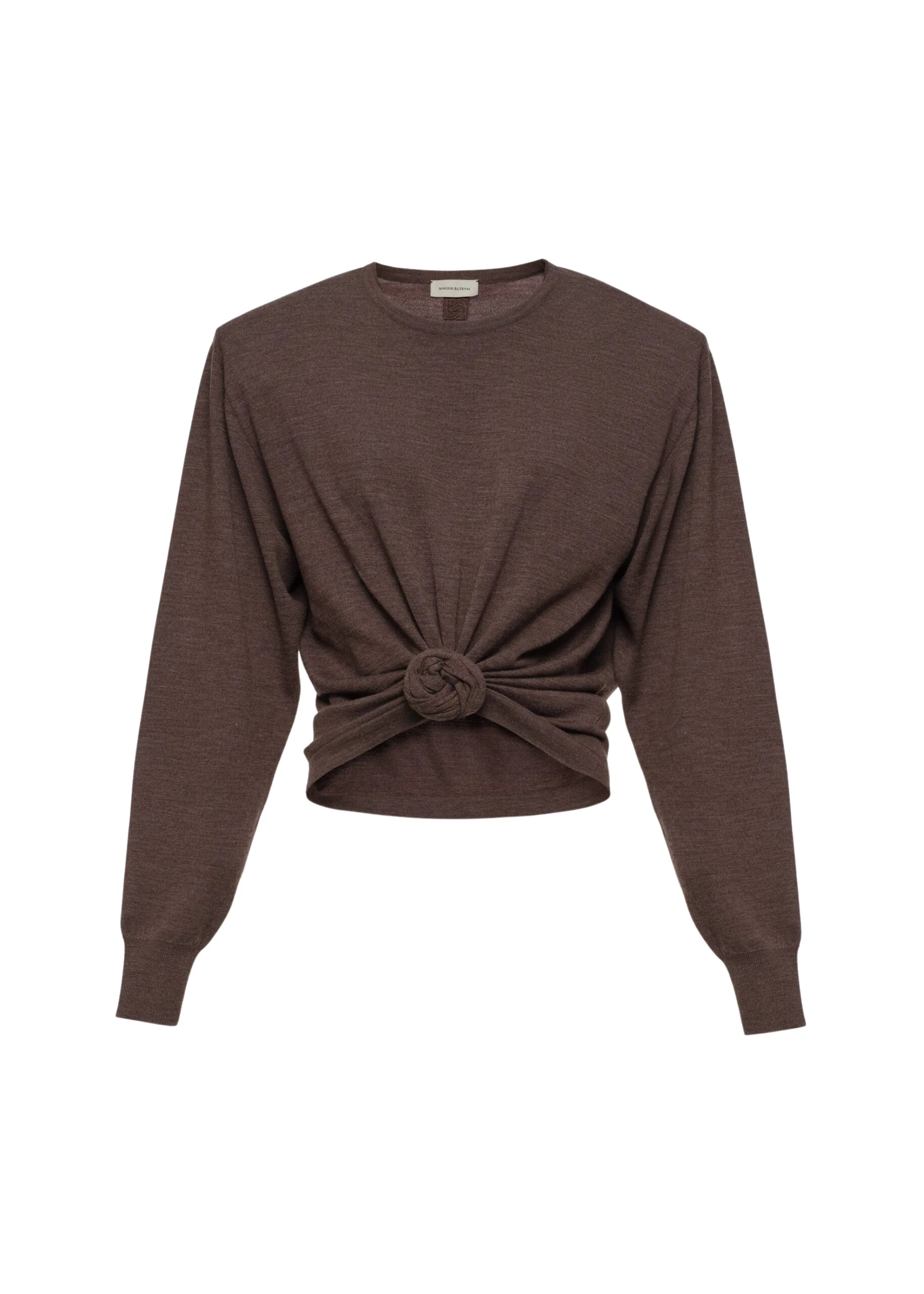 Magda-Butrym-Knotted-longsleeve-in-brown-1-scaled37057_nobg Magda Butrym Knotted longsleeve in brown Knit
