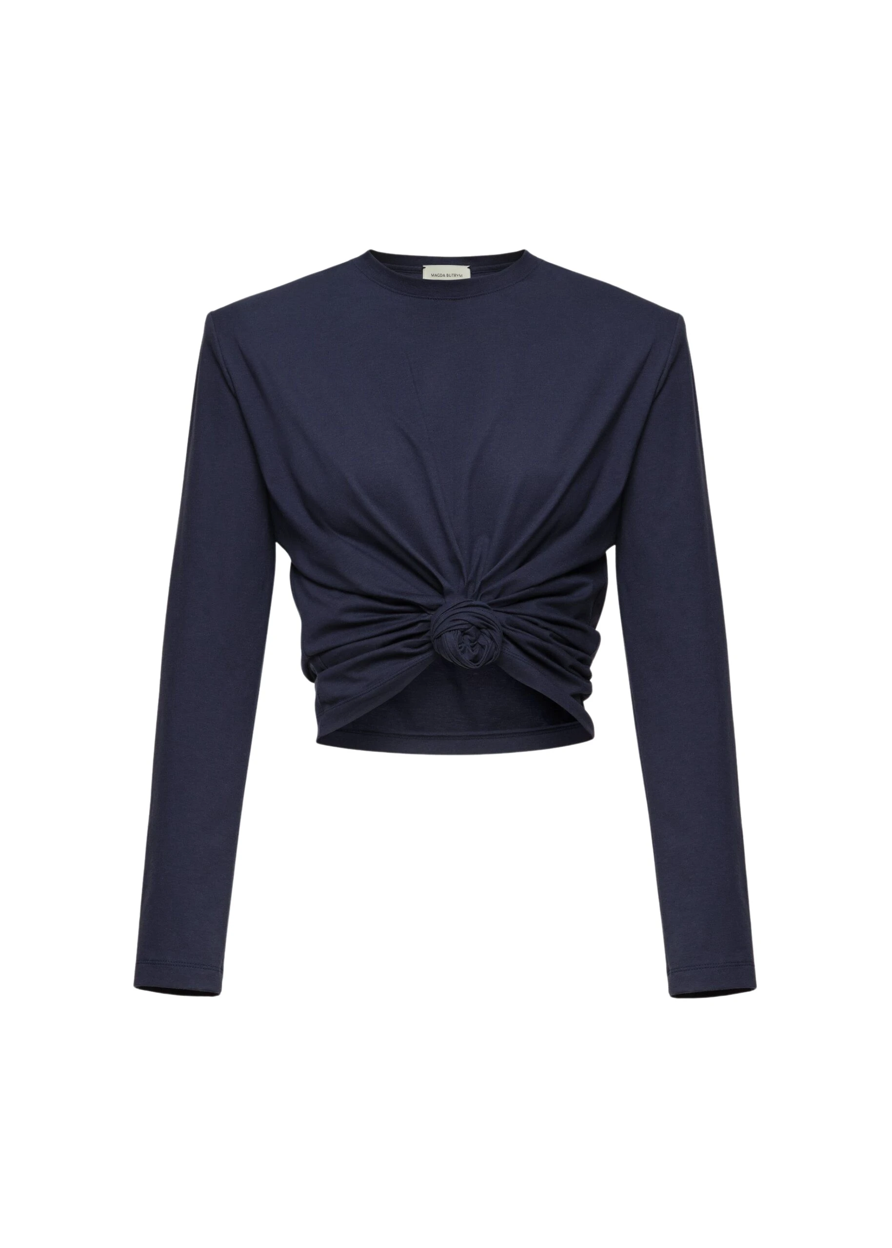 Magda-Butrym-Knotted-longsleeve-jersey-blouse-in-navy-1-scaled81383_nobg Magda Butrym Knotted longsleeve jersey blouse in navy