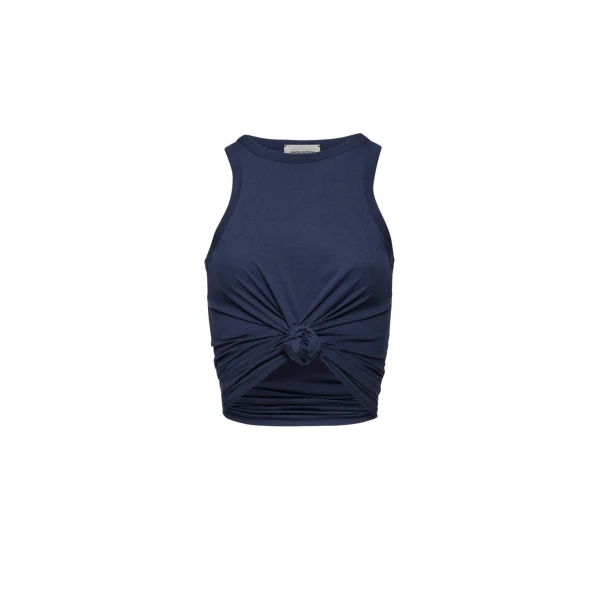 Magda Butrym Knotted tank top in navy