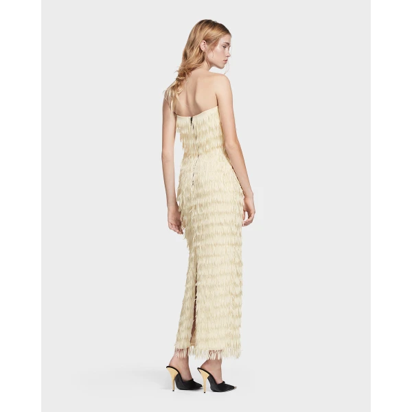 Maticevski Marigold Fringe Dress, view 3