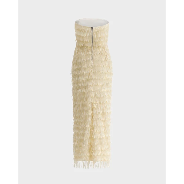 Maticevski Marigold Fringe Dress, view 5