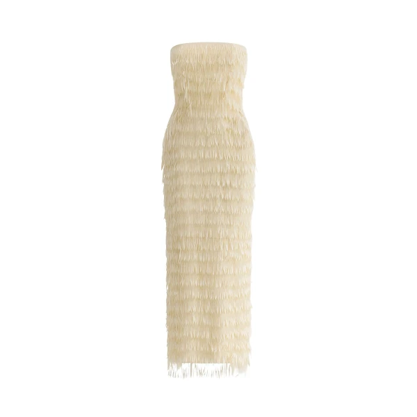 Maticevski Marigold Fringe Dress