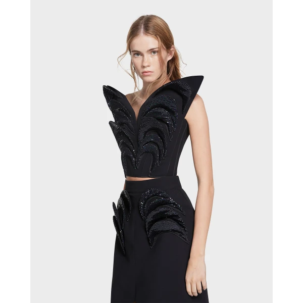 Maticevski Overview Bodice Top, view 4