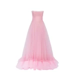 Milla Airy tulle maxi dress in Barbie pink