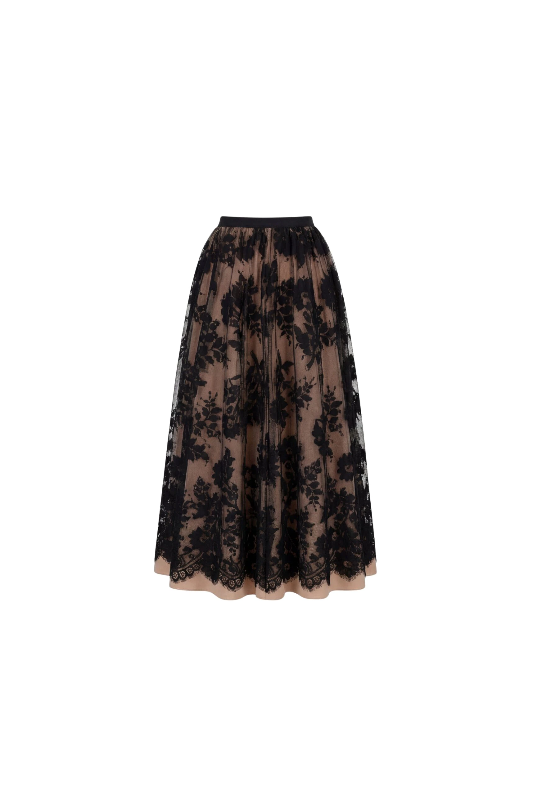 Milla-Beige-A-line-midi-skirt-with-Chantilly-lace-1-scaled94257_nobg Milla Beige A-line midi skirt with Chantilly lace