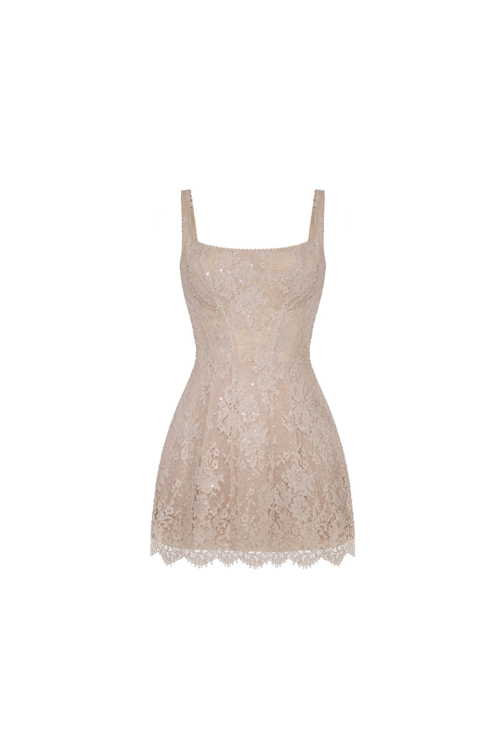 Milla Beige corset mini dress - Dresses - Ukrainian Luxury Evening Gown at Luxury Shoes Milla Beige corset mini dress