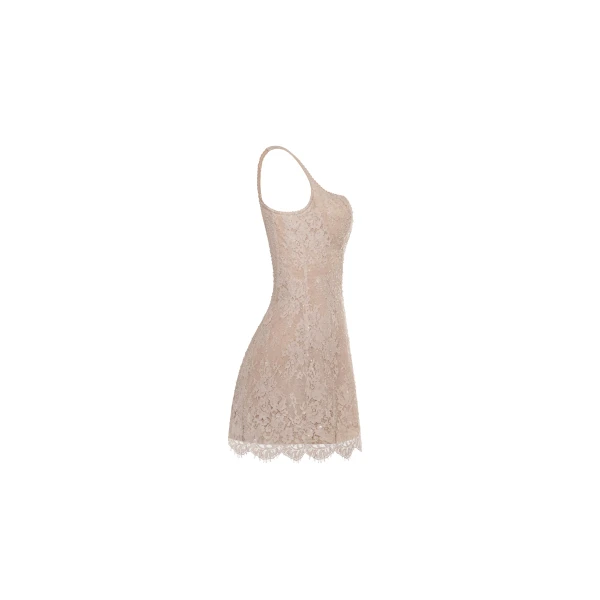 Milla Beige corset mini dress, view 5