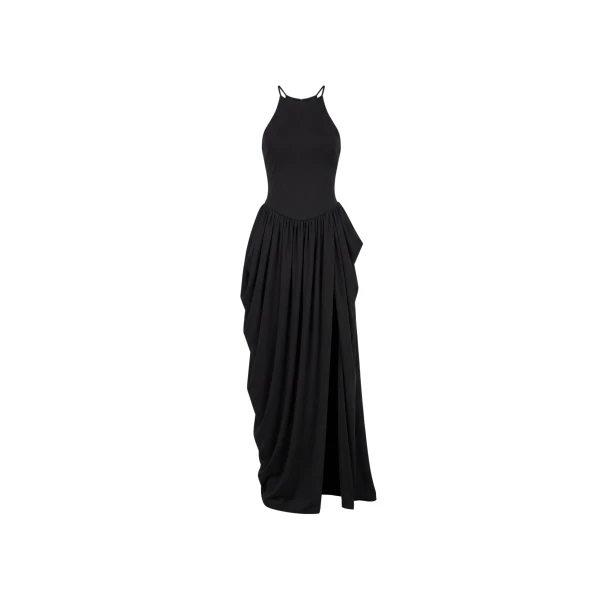 Milla Black Elastic Maxi Dress
