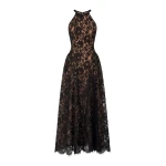 Milla Black chantilly lace maxi dress