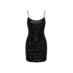 Milla Black corset Mini Dress with Sequins