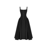 Milla Black corset midi dress