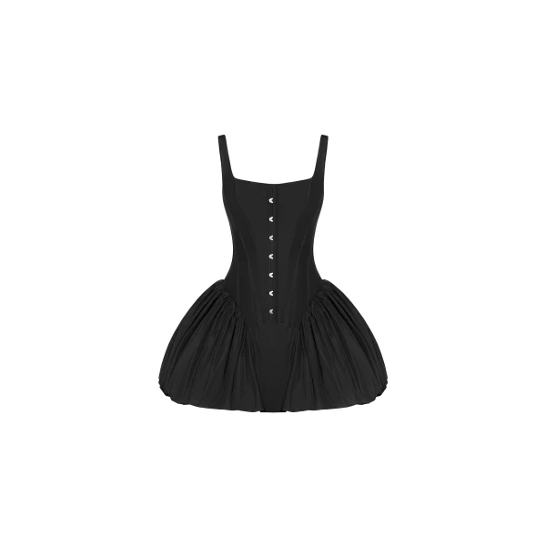 Milla Black corset mini dress