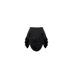 Milla Black mini skirt with draping