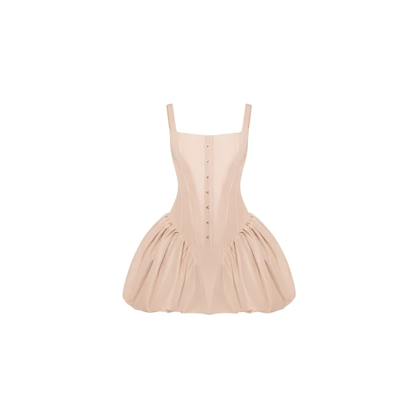 Milla Cappuccino corset mini dress