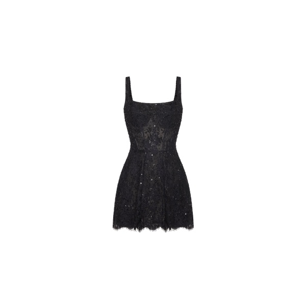 Milla Classic black corset mini dress