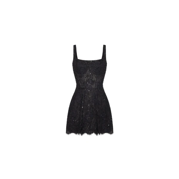 Milla Classic black corset mini dress