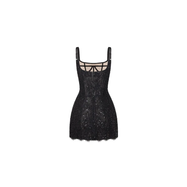 Milla Classic black corset mini dress, view 3