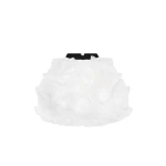 Milla Danceable mini skirt with ruched flower appliques in white, Midnight Walk