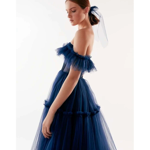 Milla Elegant Off-the-Shoulder Maxi Dress, view 5