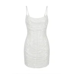 Milla Ivory Corset Mini Dress with Sequins