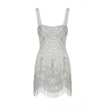 Milla Ivory Embellished Lace Mini Dress