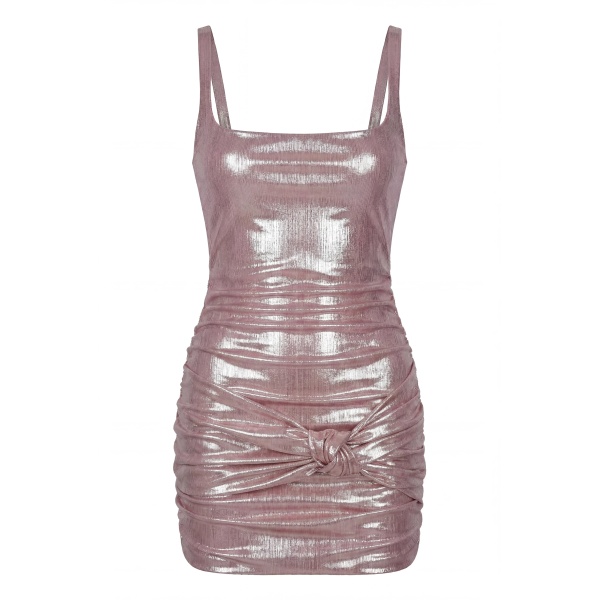 Milla Light shimmering pink mini dress
