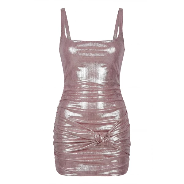 Milla Light shimmering pink mini dress