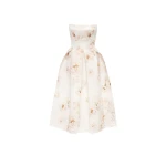 Milla Pink peony corset midi dress, Garden of Eden