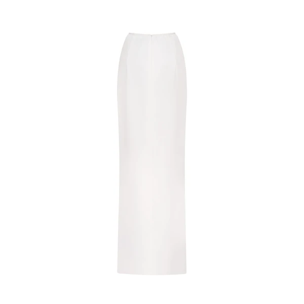 Milla Refined fitted white maxi skirt with a slit, Midnight Walk, view 3
