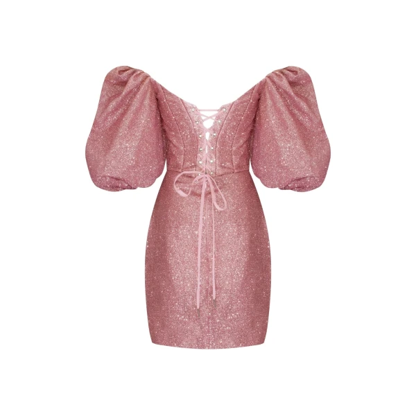 Milla Rose Cute mini dress with doll sleeves, view 3
