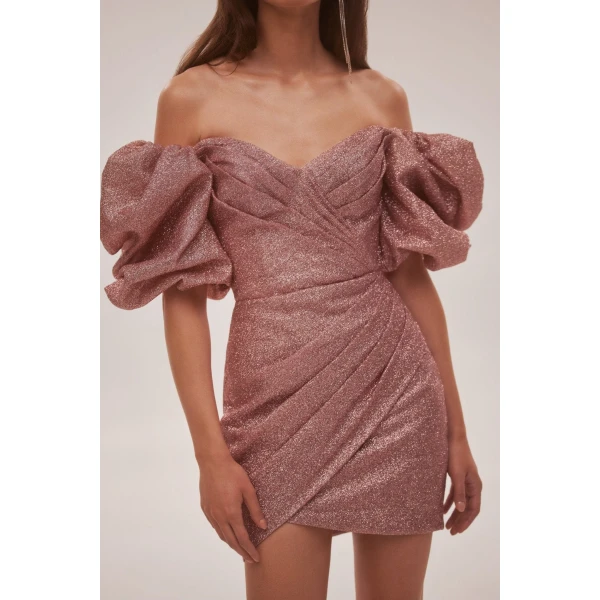 Milla Rose Cute mini dress with doll sleeves, view 4