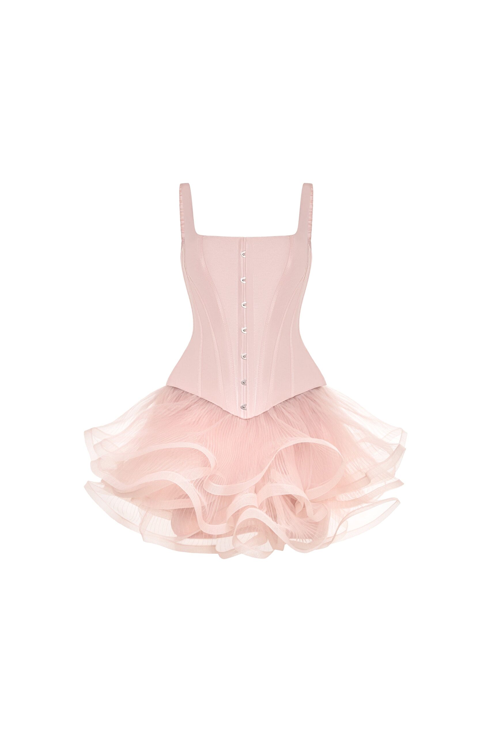 Milla Sculptural flower-like pink mini skirt - Skirts - Ukrainian Luxury Evening Gown at Luxury Shoes Milla Sculptural flower-like pink mini skirt
