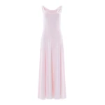 Needle and Thread Evangeline Satin Cowl Neck Gown in Shell