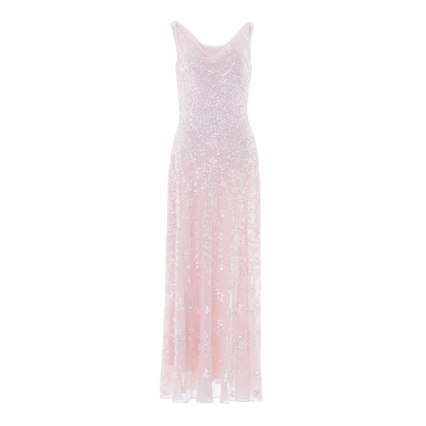 Needle and Thread Freya Georgette Gown in Shell