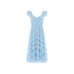Needle and Thread Lola Backless Ballerina Dress in Aqua