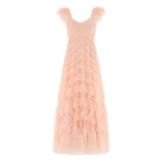 Needle and Thread Lola Backless Gown in Apricot Blush