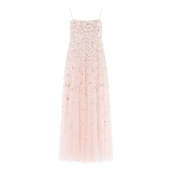 Needle and Thread Meadow Ditsy Cami Ankle Gown in Opal/Peach