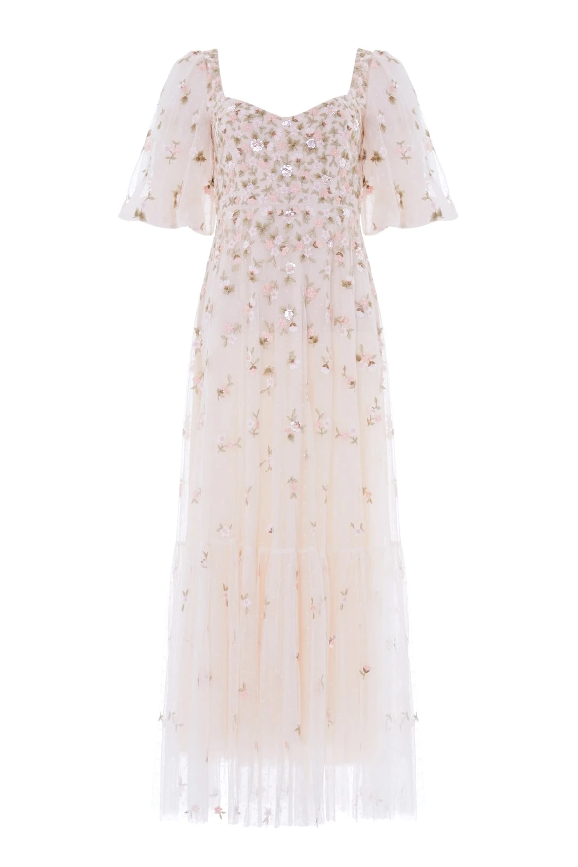 Needle-Thread-Meadow-Ditsy-Sweetheart-Ankle-Gown-in-CreamPeach-Coveti58836_nobg Needle and Thread Meadow Ditsy Sweetheart Ankle Gown in Cream/Peach