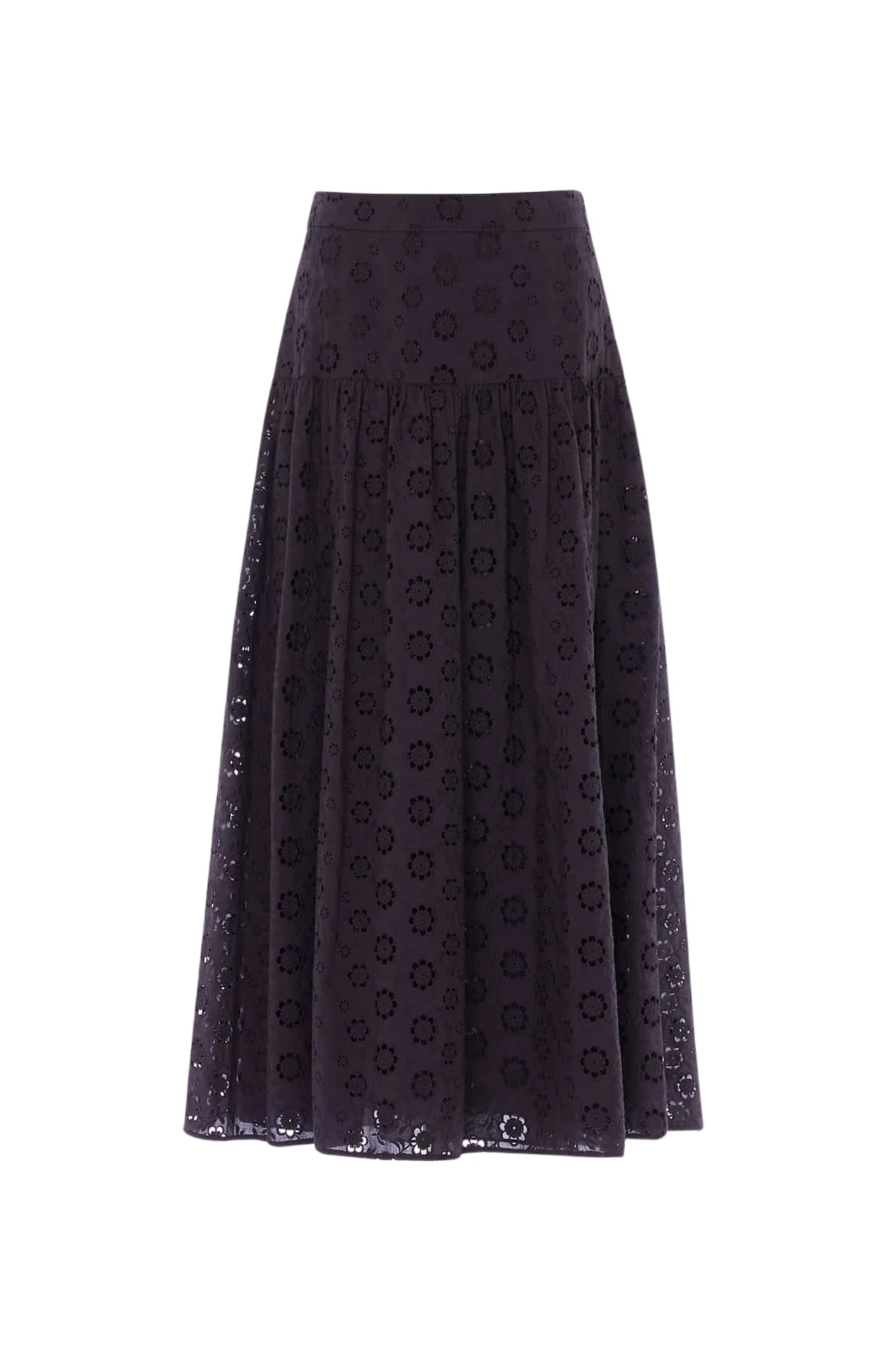 Needle-Thread-Romilly-Cotton-Broderie-Ankle-Skirt-in-Jet-Black-Coveti91138_nobg Needle and Thread Romilly Cotton Broderie Ankle Skirt in Jet Black