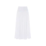 Needle and Thread Romilly Cotton Broderie Ankle Skirt in Optic White