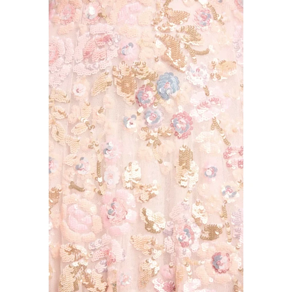 Needle and Thread Sequin Paradise V-Neck Gown in Opal/Multi, view 4