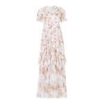 Needle and Thread Summer’s Rose Valentine Ruffle Gown in White