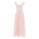 Needle and Thread Sunrise Sequin Sweetheart Ankle Gown in Opal