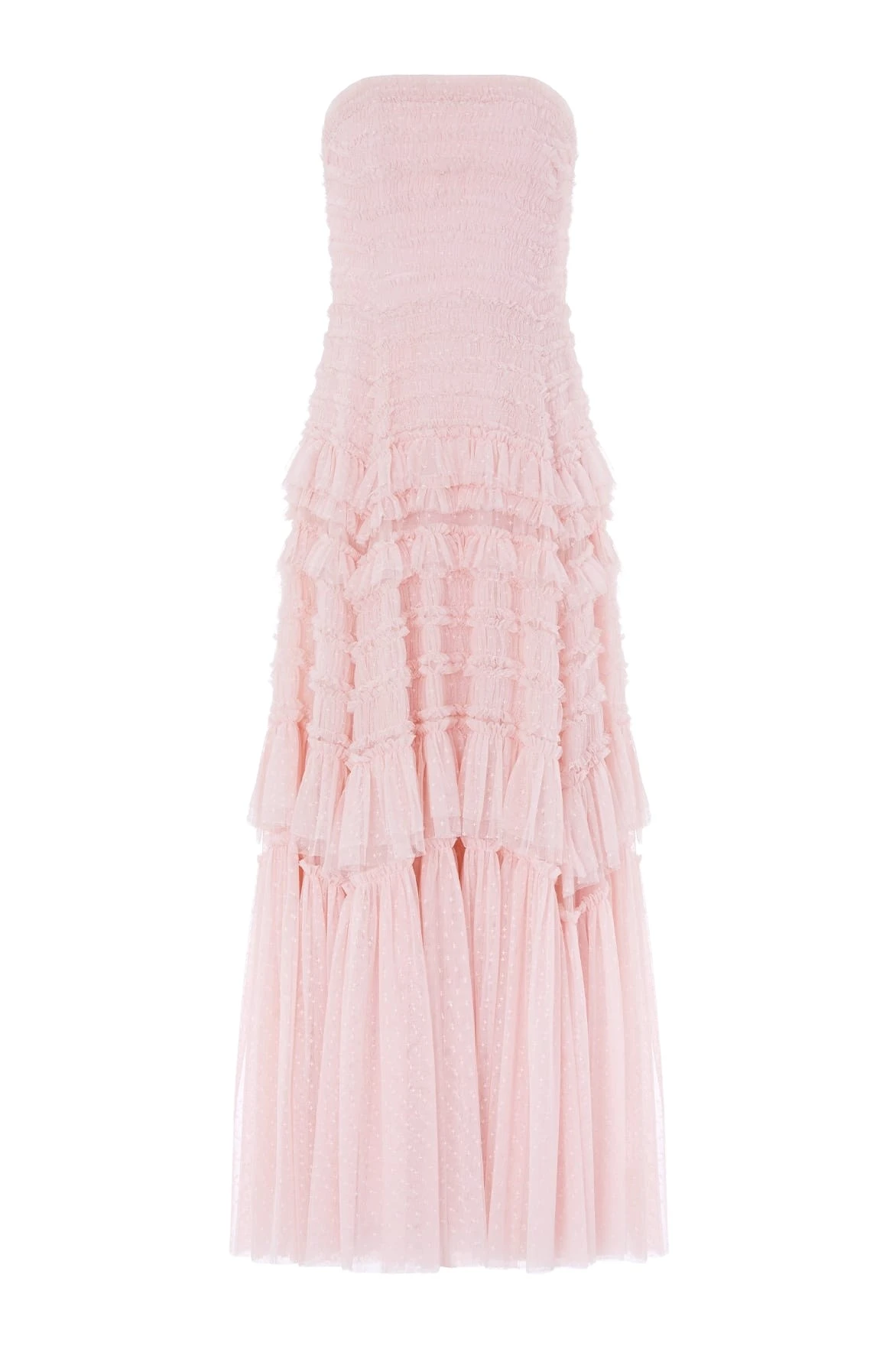 Needle-Thread-Valentine-Ruffle-Strapless-Gown-in-Pink-Coveti69950_nobg Needle and Thread Valentine Ruffle Strapless Gown in Pink